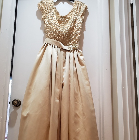 Dresses & Skirts - Gold Ball Gown Perfect for Prom, Wedding Party